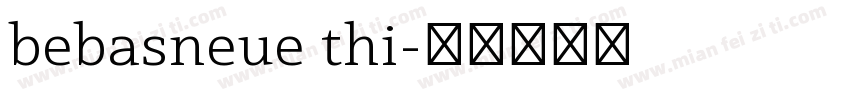 bebasneue thi字体转换